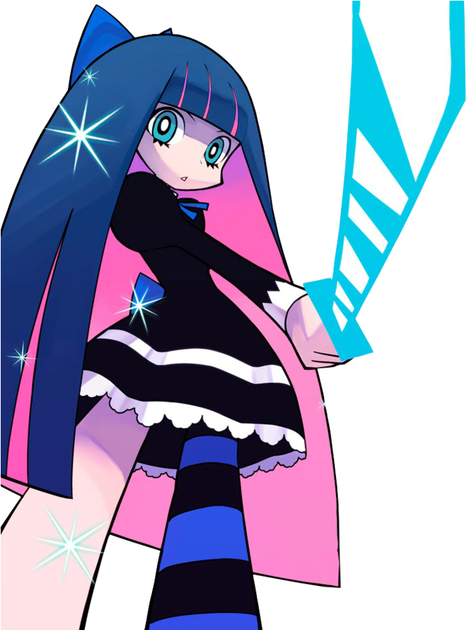 Stocking 9 - Panty & Stocking Paper Craft (900x888), Png Download