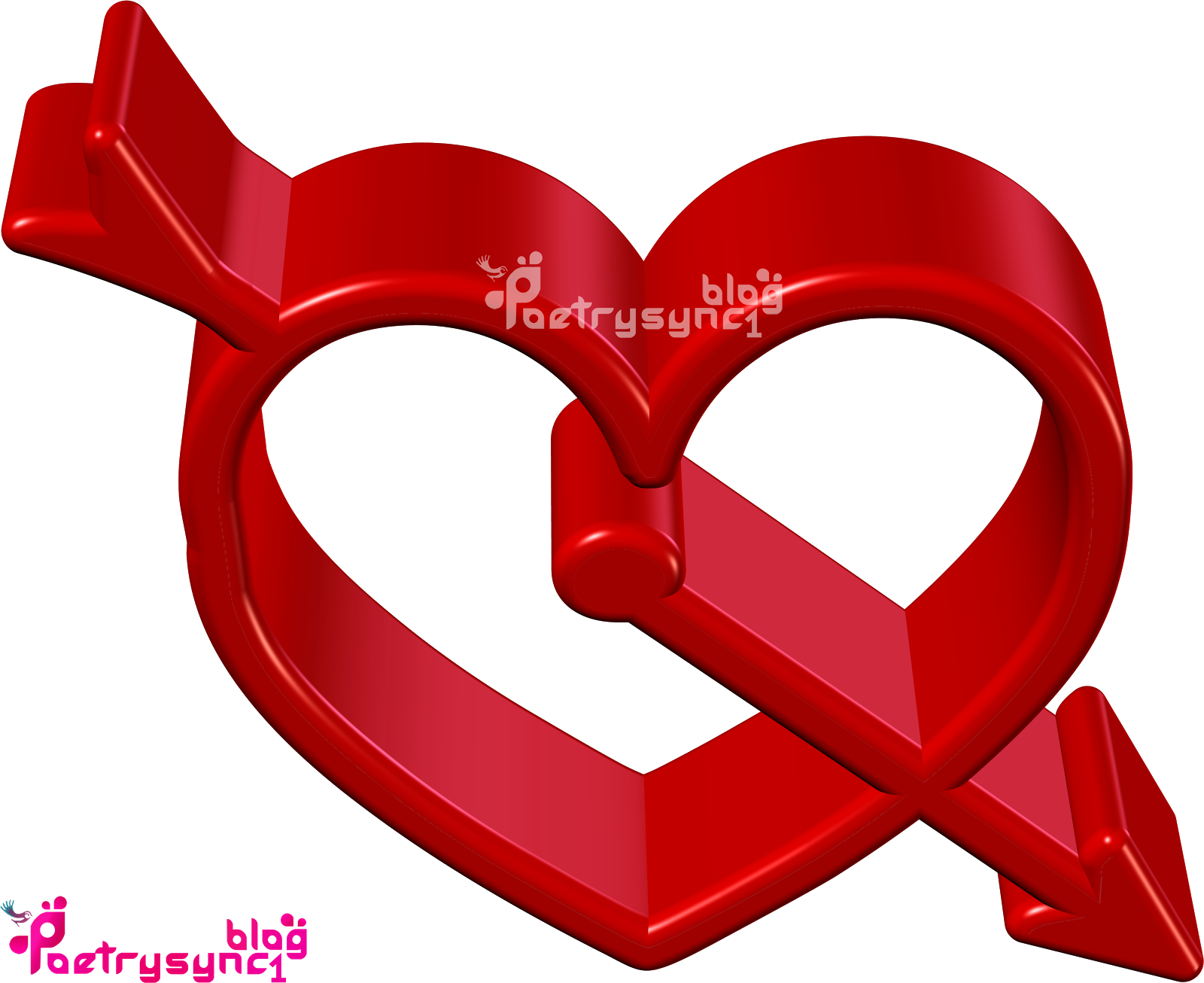 Love 3d Heart Image Wallpaper In Red Colour - Urdu (1600x1306), Png Download