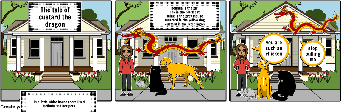 The Tale Of Custard The Dragon (1164x385), Png Download