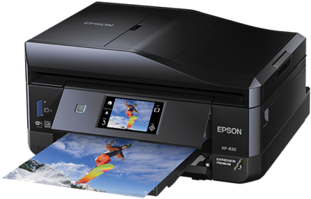Innovative Features For Easy, Hassle-free Printing - Epson Expression Premium Xp-830 Small-in-one Inkjet (480x339), Png Download