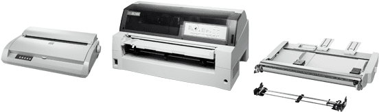 Dot Matrix Printer - Fujitsu Dl3850+ (580x224), Png Download