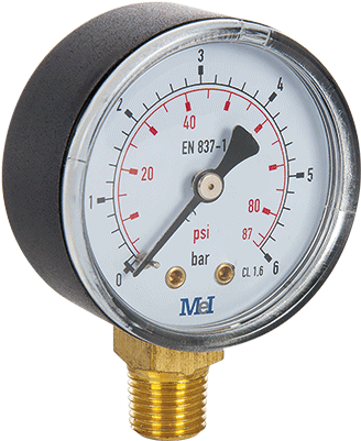 Dry Pressure Gauge - Manometro Seco (400x400), Png Download