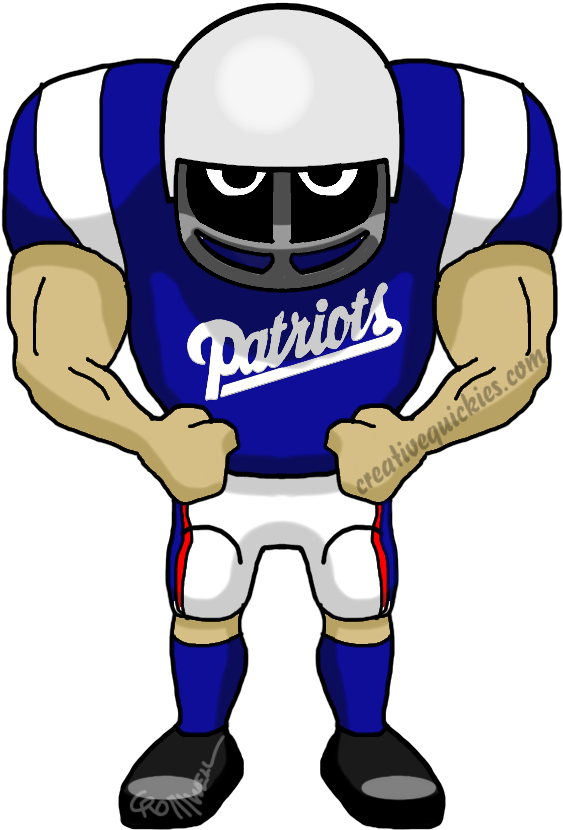 Foxborough Massachusetts New England Patriots - Green Bay Packers Cartoon (752x940), Png Download