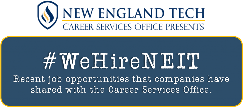News From Career Services - New England Institute Of Technology (1024x471), Png Download