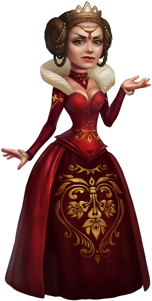 Char Queen - Gown (494x1000), Png Download