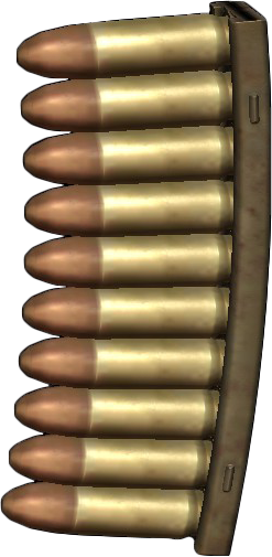 Vector Royalty Free Stock Clip In 9mm - 10 Round Clip (247x505), Png Download