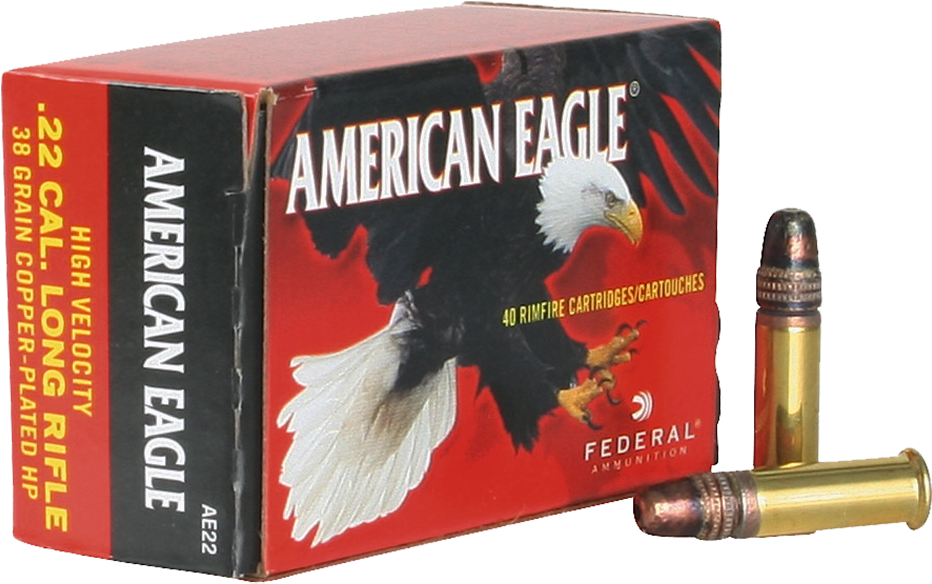 American Eagle .22 Plated (1000x647), Png Download