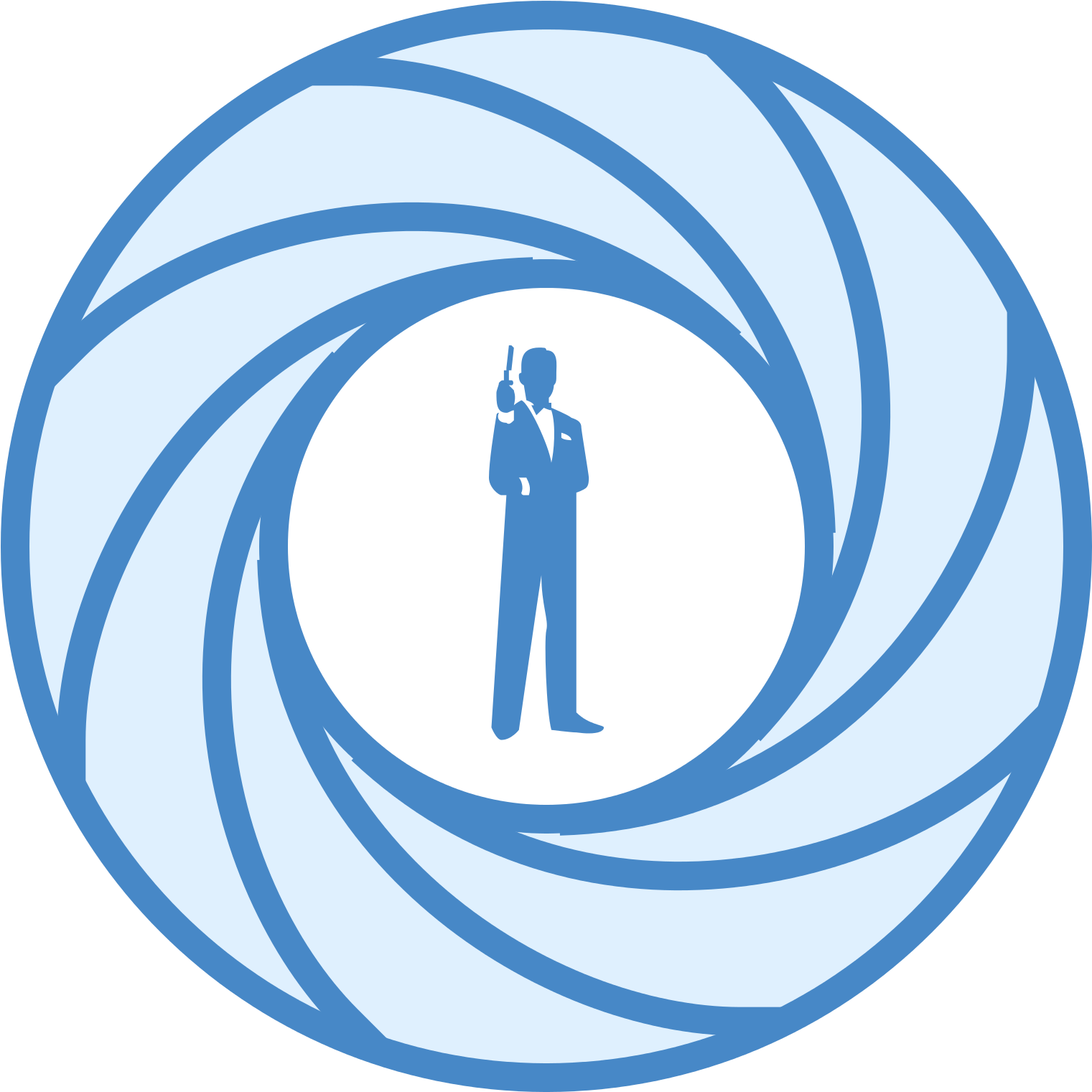James Bond Logo Png Download - James Bond Logo Rund (1600x1600), Png Download