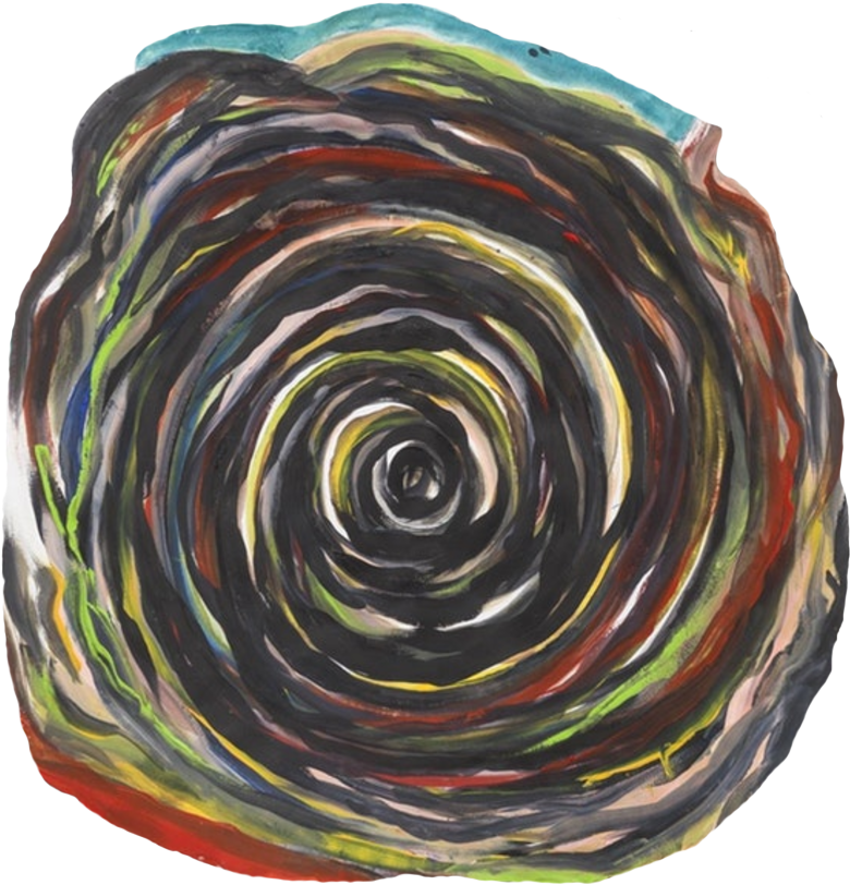 The Spiral In The Pettibon Painting That John Has In - Pettibon Spiral (806x869), Png Download