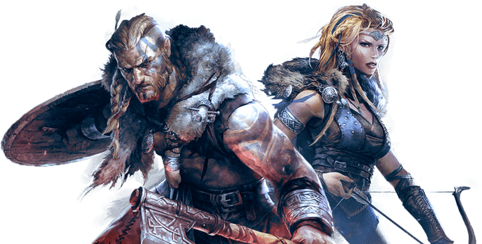 Vikingswolves Of Midgard - Viking Wolves Of Midgard (700x350), Png Download