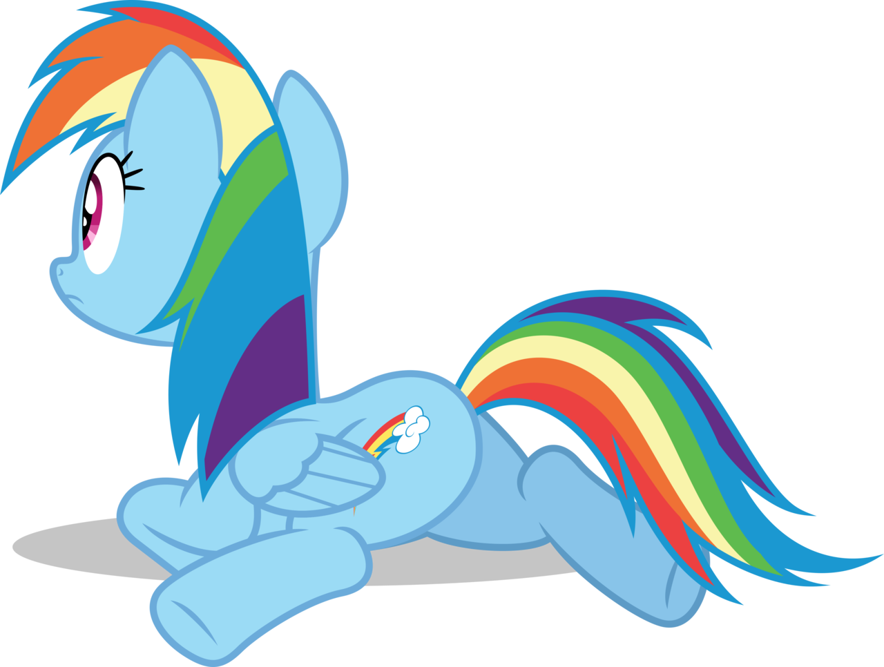 Dashiesparkle, Female, Mare, Multicolored Hair - Mlp Rainbow Dash Vector Deviantart (1280x966), Png Download