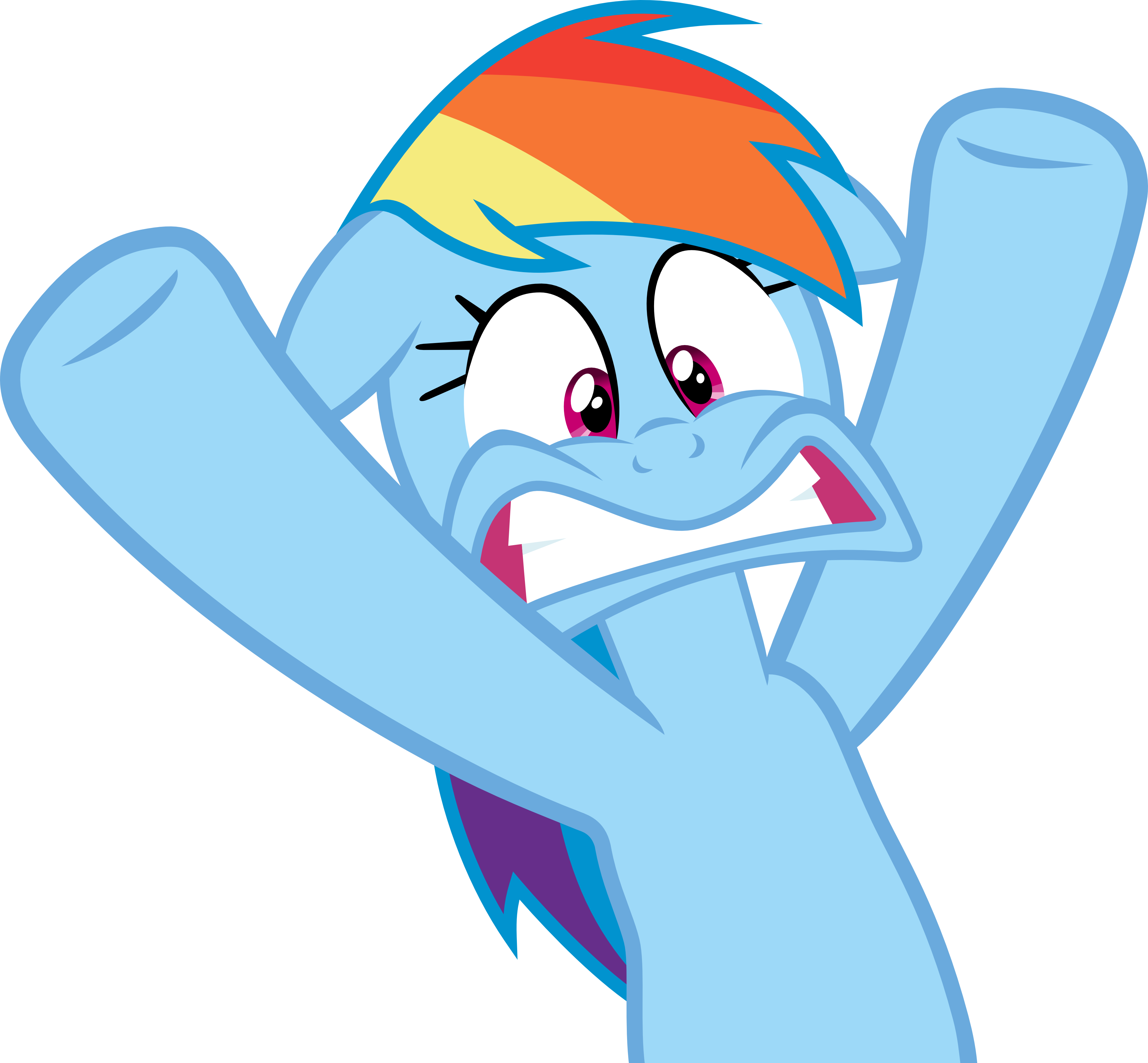 Rainbow Dash Rarity Pinkie Pie Derpy Hooves Applejack - Rainbow Dash Png (4000x3703), Png Download