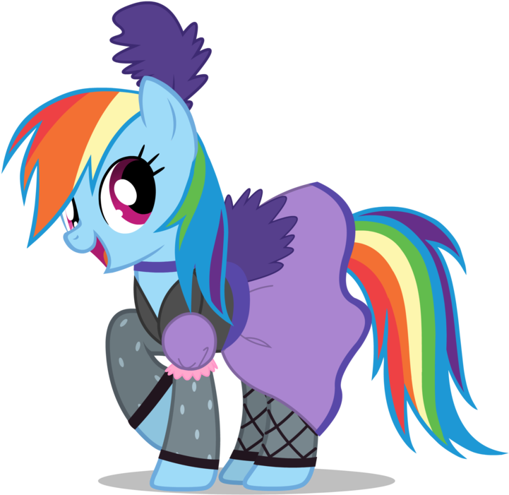 Post 26550 0 64590700 1427613884 Thumb - Rainbow Dash Wearing A Dress (900x804), Png Download