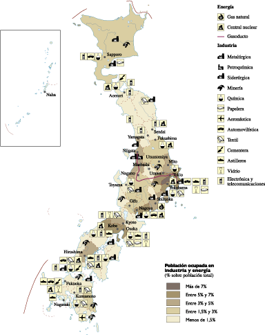 Economic Map Of Japan (384x484), Png Download
