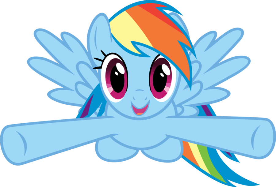 Rainbow Dash Hug By C H Loboguerrero C-d - Pony Wallpaper Rainbow Dash (900x611), Png Download