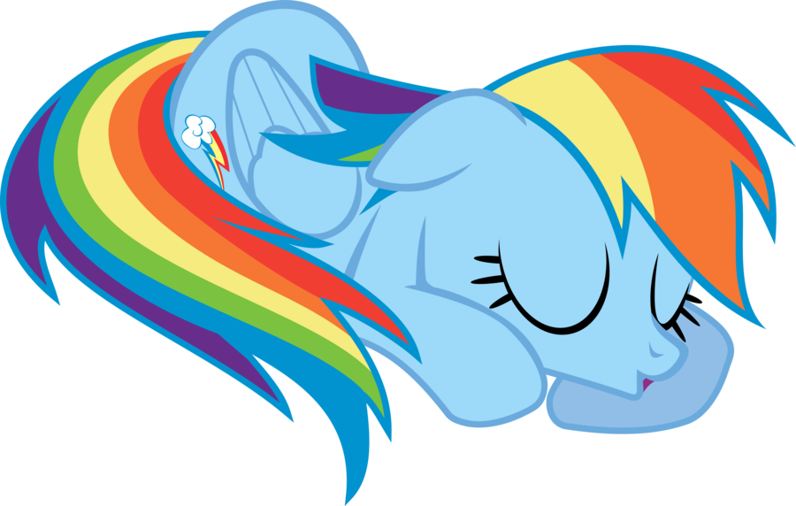 Picture Freeuse Stock Nap Time Rainbow Dash By Uxyd - Rainbow Dash Sleeping (900x572), Png Download
