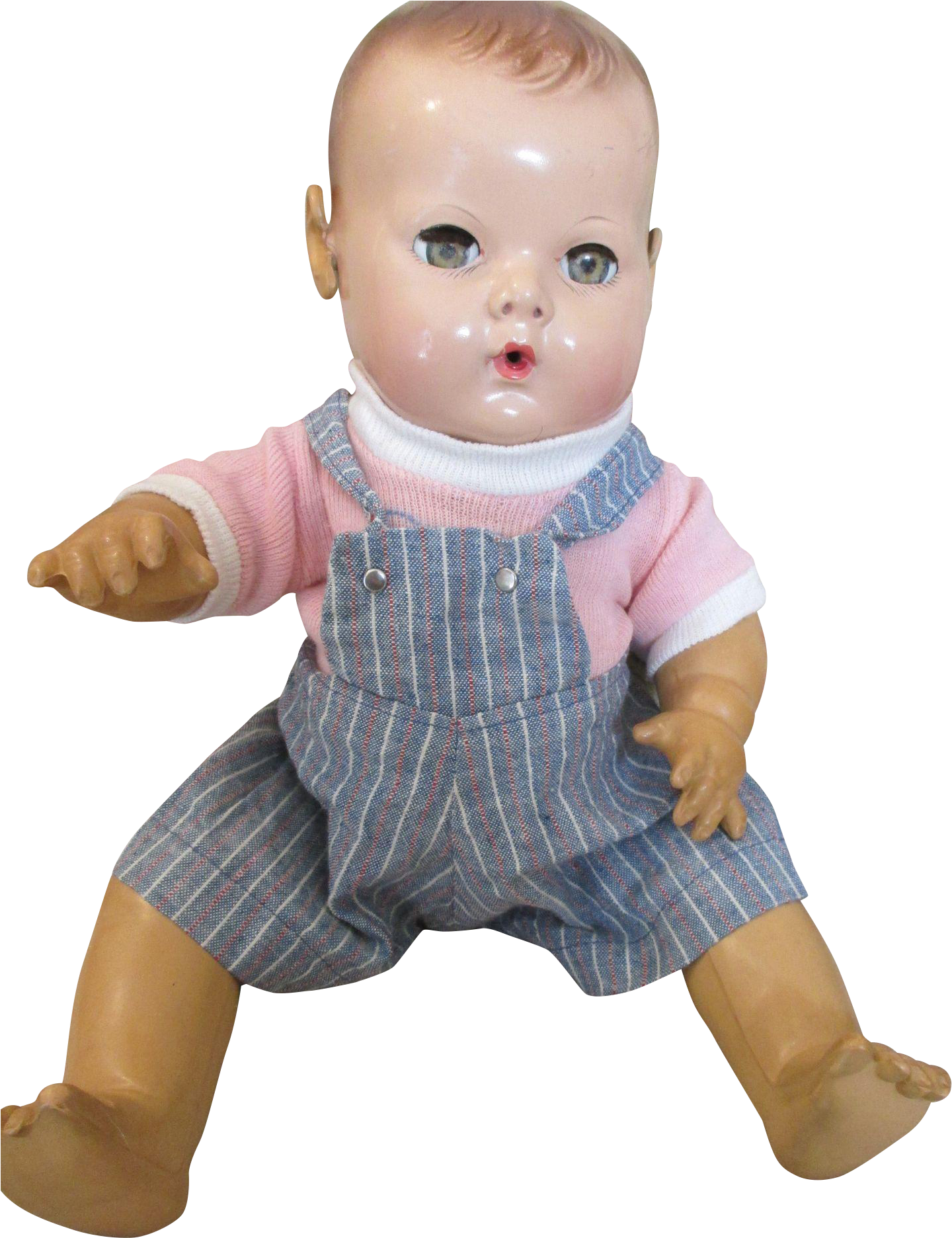 Vintage Bib Overalls And Blouse For Your Vintage Baby - Png Transparent Vintage Baby Doll (1871x1871), Png Download