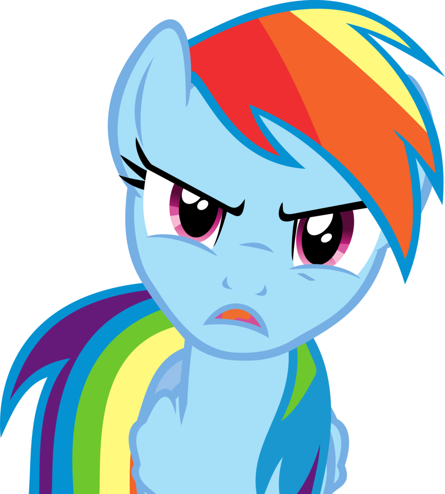 Zombie Rainbow Dash From My Little Pony - Rainbow Dash Mad Gifs (900x999), Png Download