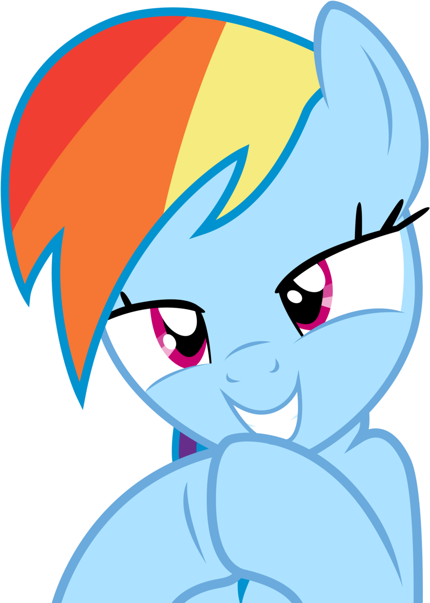 Rainbow Dash Smile By Yanoda-d4x4408 - My Little Pony Rainbow Dash Smile (900x1246), Png Download