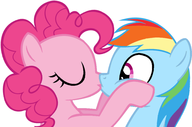Clip Arts Related To - Pinkie Pie And Rainbow Dash Love (900x630), Png Download