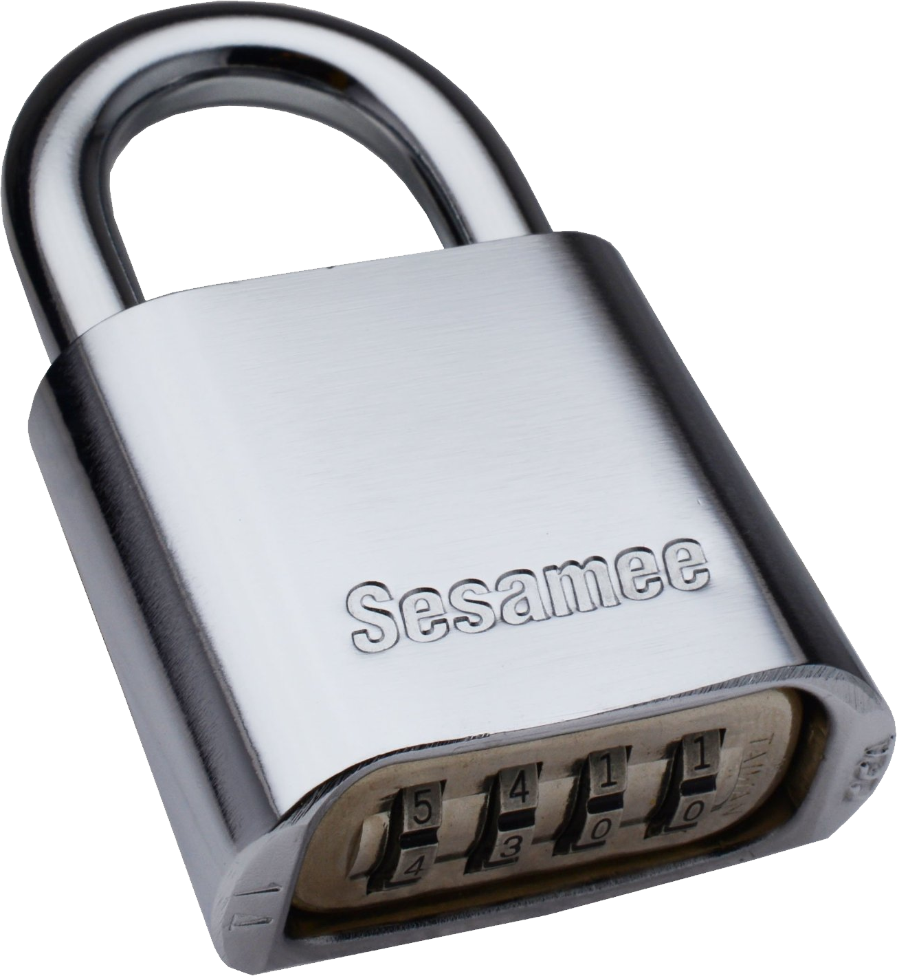 Sesamee Kcr0436 Chrome Plated Marine Padlock Size: (1305x1419), Png Download
