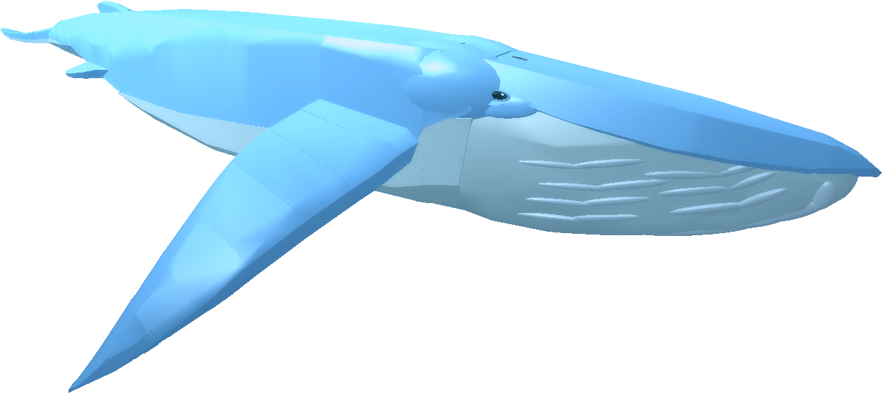 Blue Whale Shastasaurus - Monoplane (1336x605), Png Download