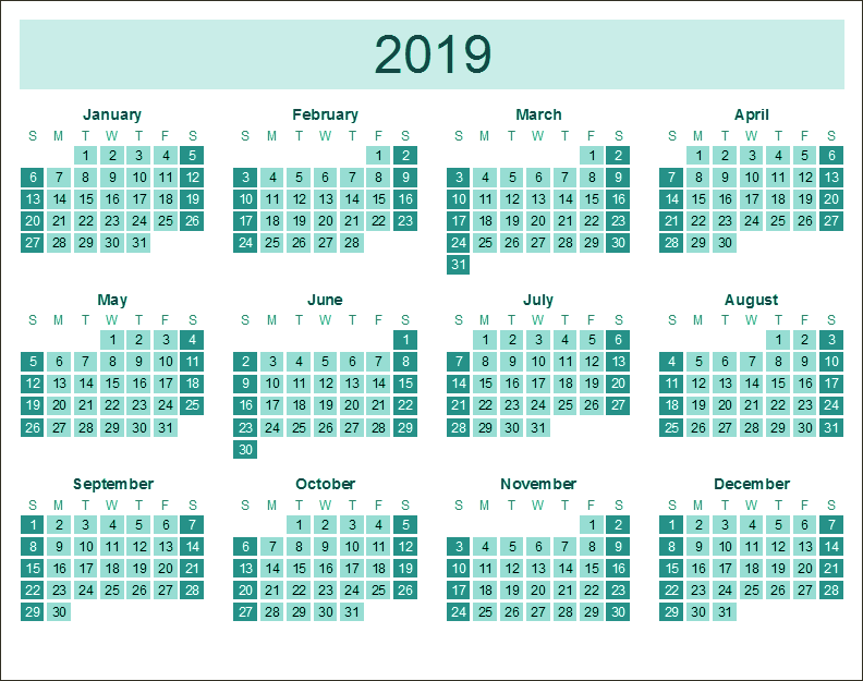 Calendar Transparent Images Png 2019 Calendar Transparent - 2019 Calendar (792x625), Png Download
