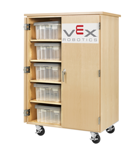 Qkview Robotic Tote Cabinet - Vex Robotics (633x363), Png Download