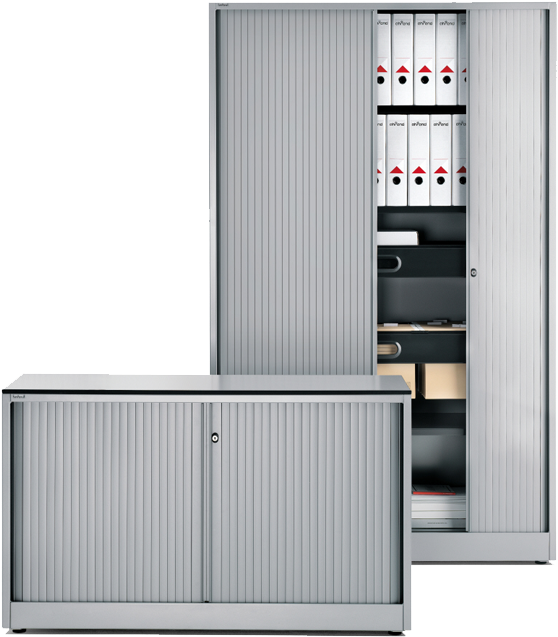 Ahrend Tambour Door Cabinet (1320x660), Png Download