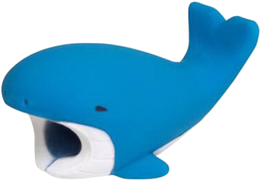 Limited Edition Blue Whale Cable Chomper - Whale Cable Bite (429x409), Png Download