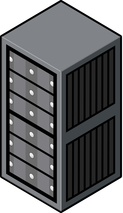 How To Set Use Isometric Server Cabinet Clipart (522x900), Png Download