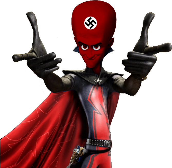 Megamind Nazi Meme - Megamind Poster (674x661), Png Download