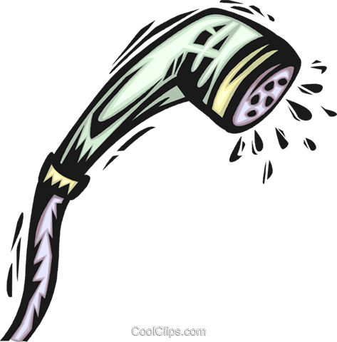 Shower Heads Royalty Free Vector Clip Art Illustration - Shower Head Clipart Png (473x480), Png Download
