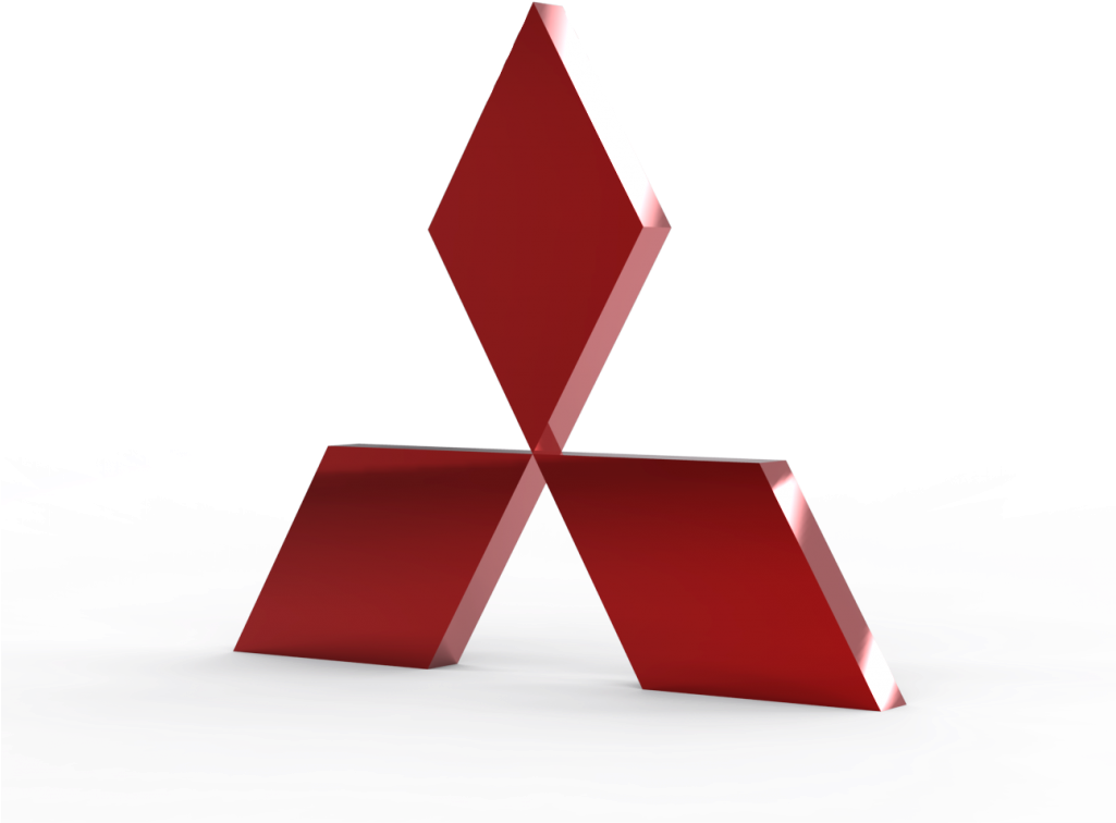Mitsubishi Logo Png Photos - Mitsubishi Logo 3d Png (1024x829), Png Download