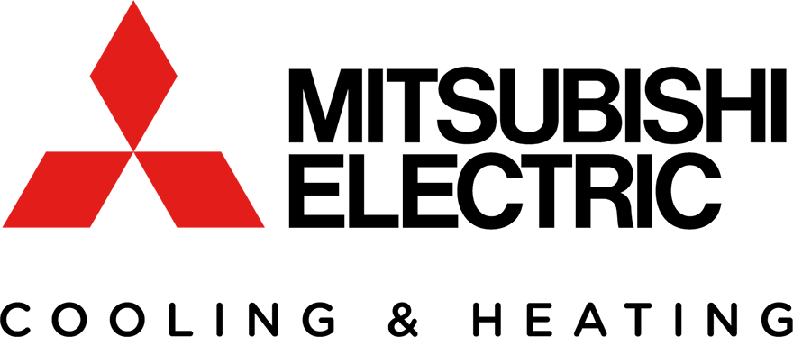 Mitsubishi-logo - Mitsubishi Electric Cooling And Heating Logo Png (880x374), Png Download
