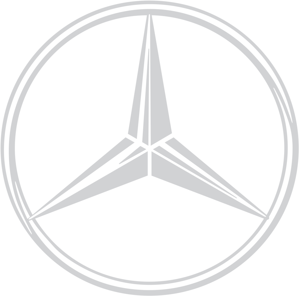 Mercedes Benz 01 - Mercedes Benz Logo Png White (1000x1000), Png Download