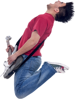 Source - - Guitar Player Png Transparent (300x402), Png Download