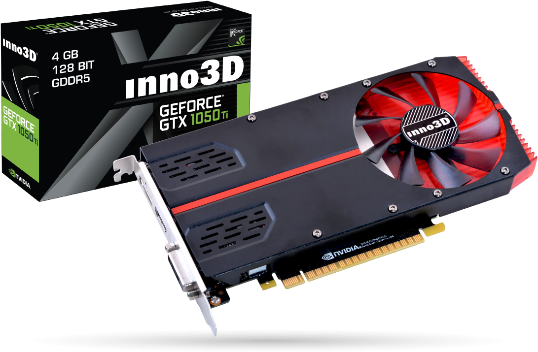 Inno3d Nvidia Geforce Gtx 1050 Ti 4gb Pci E - Inno3d Gtx 1050 Ti (1140x721), Png Download