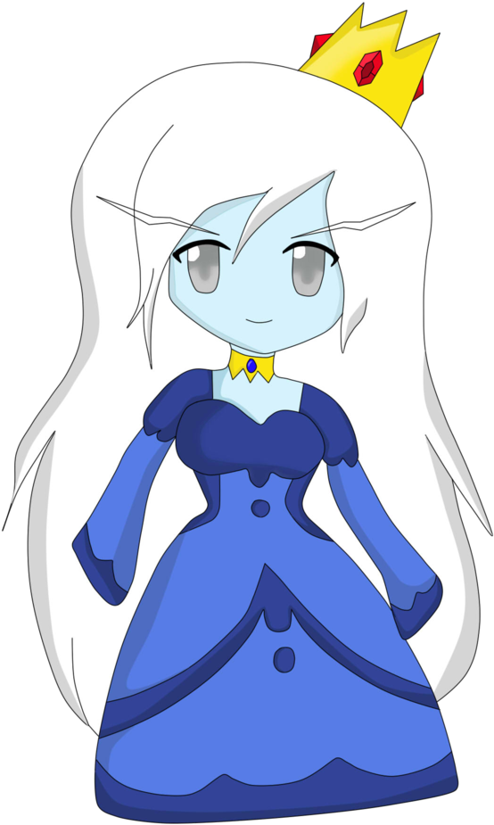 Vector Chibi Ice Queen By Kawaiigirl - Minecraft (900x1238), Png Download
