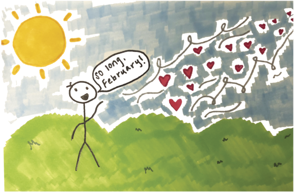 So Long, February - Illustration (800x600), Png Download