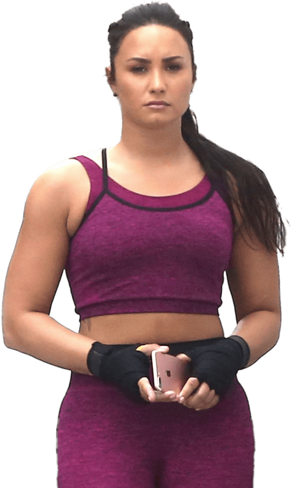 Demi Lovato Fitness Outfit - Thick Demi Lovato Body (1280x1600), Png Download