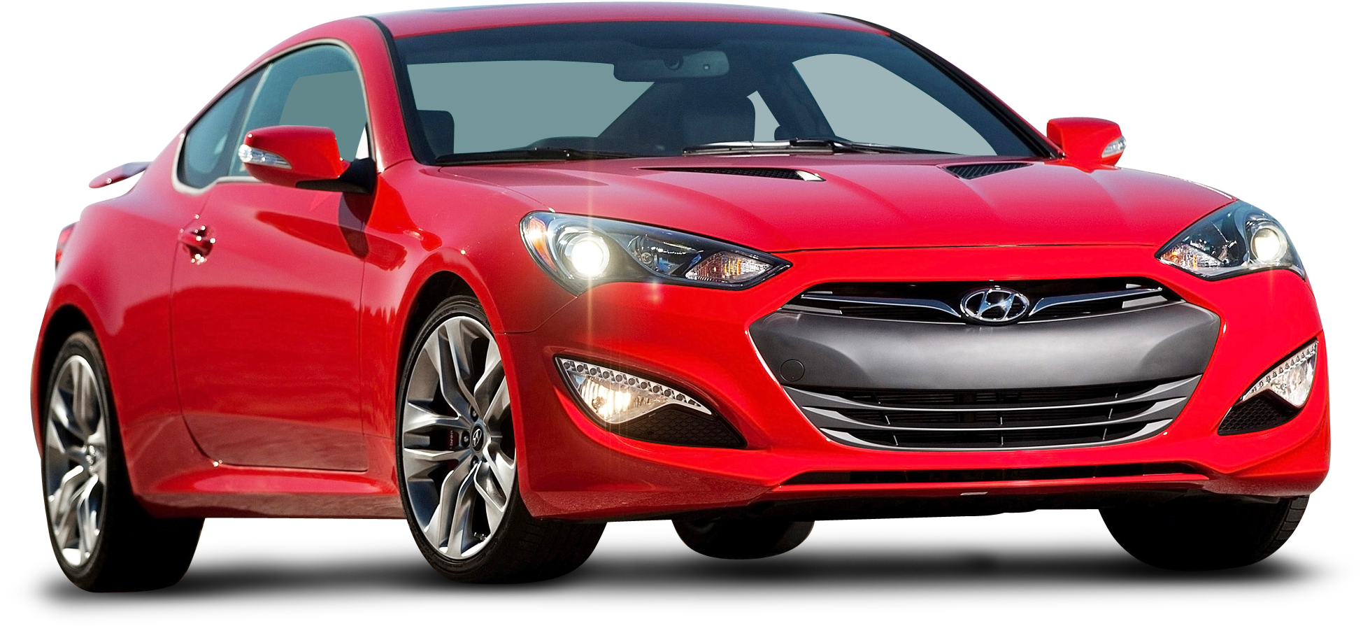 Hyundai Genesis Coupe 2015 Red (2028x1032), Png Download