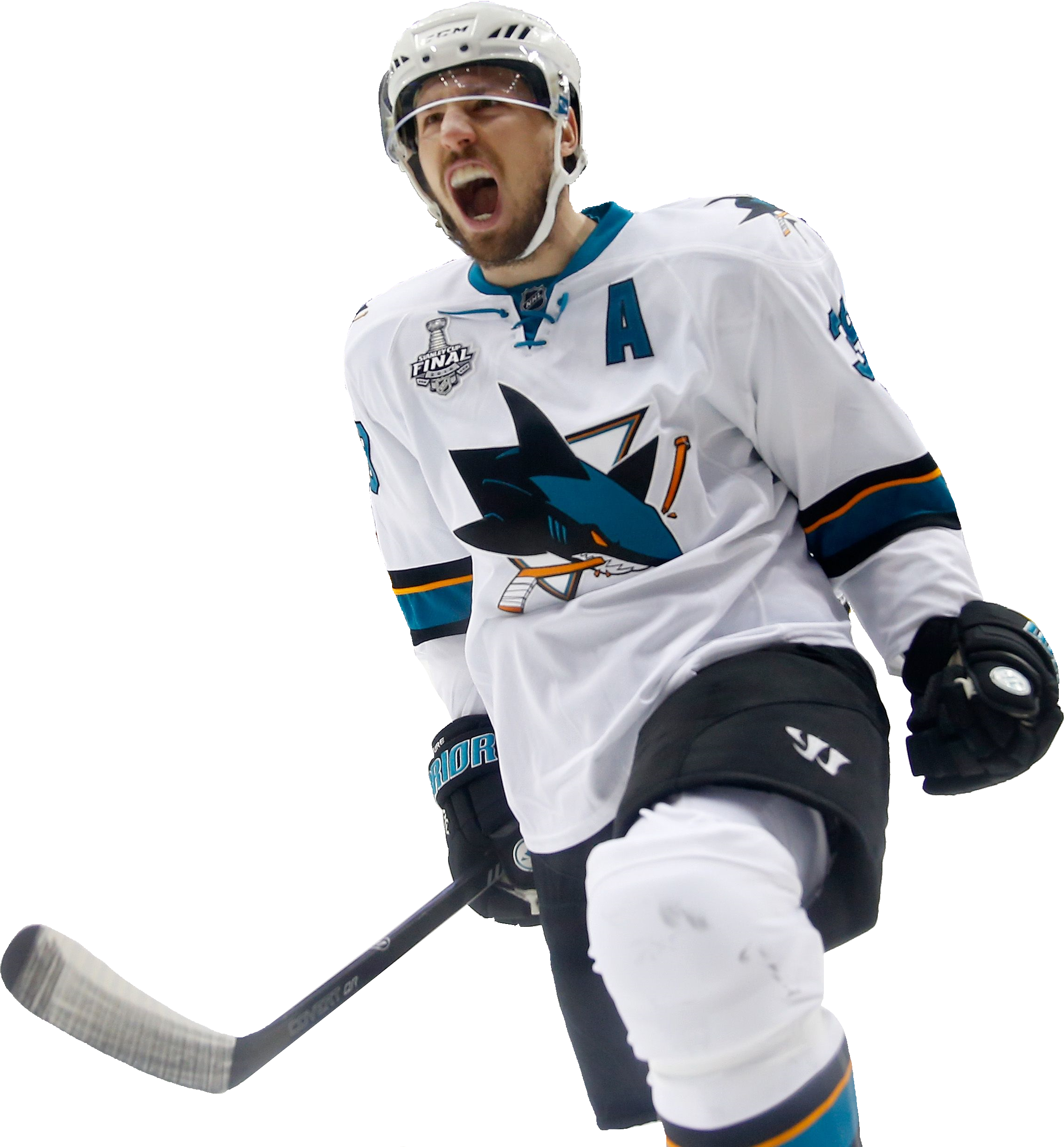 Via Shotstopper11 - San Jose Sharks (2282x2459), Png Download