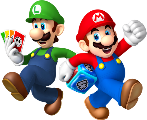 Mario And Luigi Transparent Background Png - Luigi Y Mario Png (490x402), Png Download