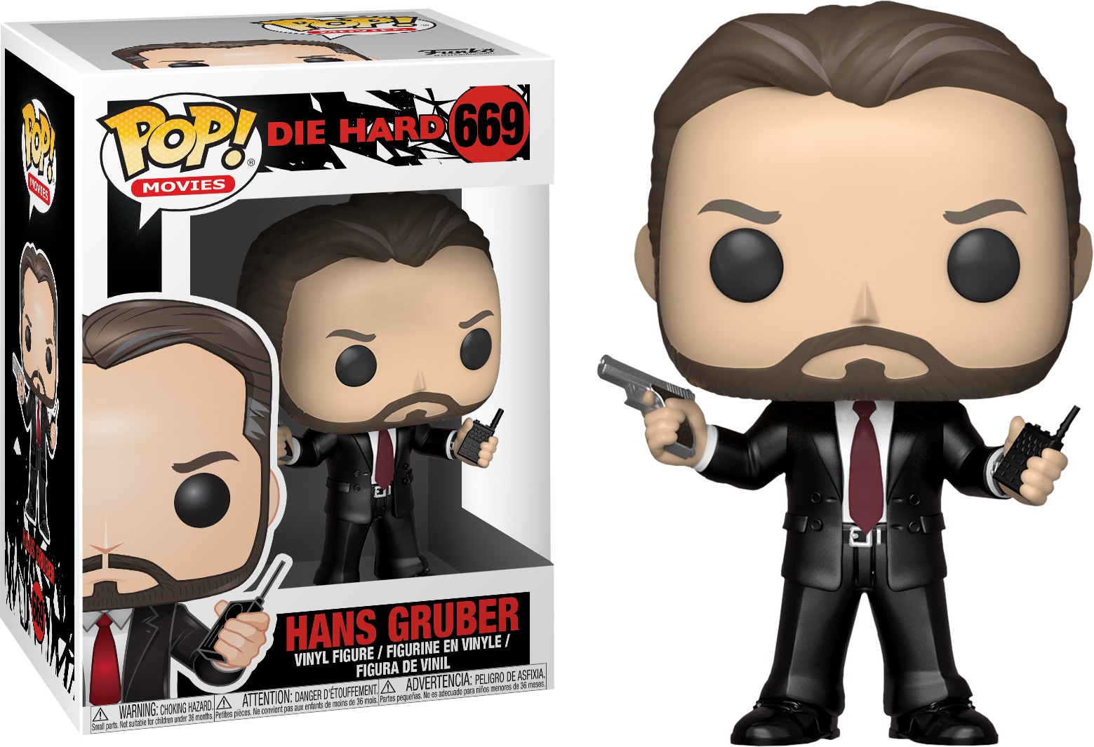 Die - Die Hard Funko Pop (1559x1065), Png Download
