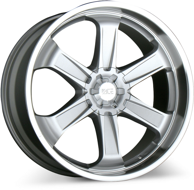 T-1 C001 Metallic Silver With Machined Lip Wheels & - Roda Chevrolet Aro 20 (700x700), Png Download