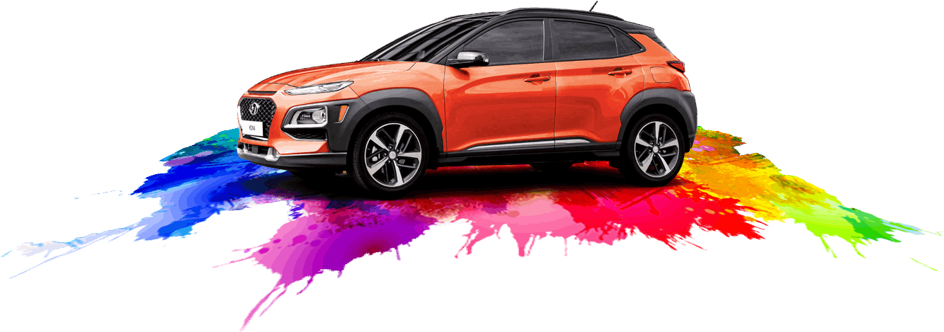 All-new 2018 Hyundai Kona Canada - Hyundai Kona 2018 Png (1349x470), Png Download