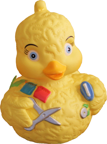 Diary Of A Rubber Duckie Designer - Jodies Quilting Rubber Duckie (350x472), Png Download