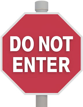 View All Images-1 - Do Not Enter Signs And Symbols (580x387), Png Download