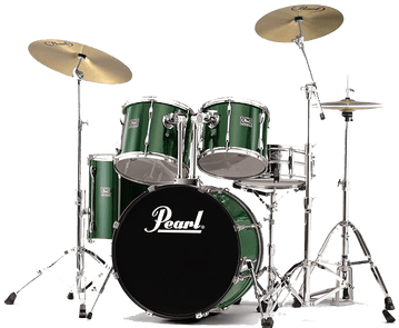 Drums Green Pearl - Pearl Drum Set Green (400x400), Png Download